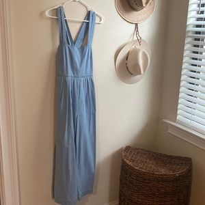 Free People Denim Jumpsuit